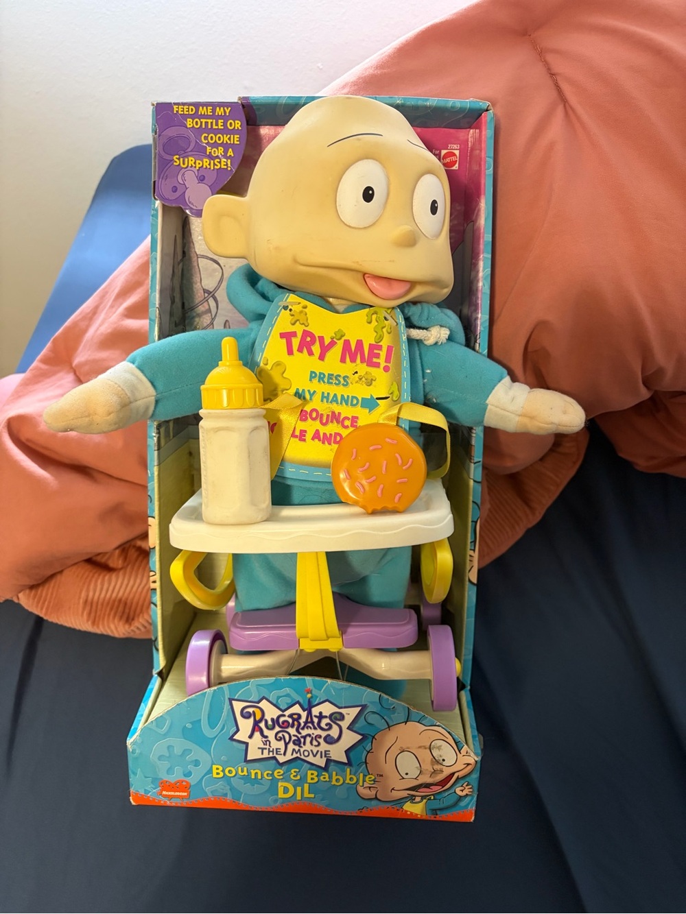 Vintage Rugrats Dil The Movie Bounce & Babble Plush Doll - Teal